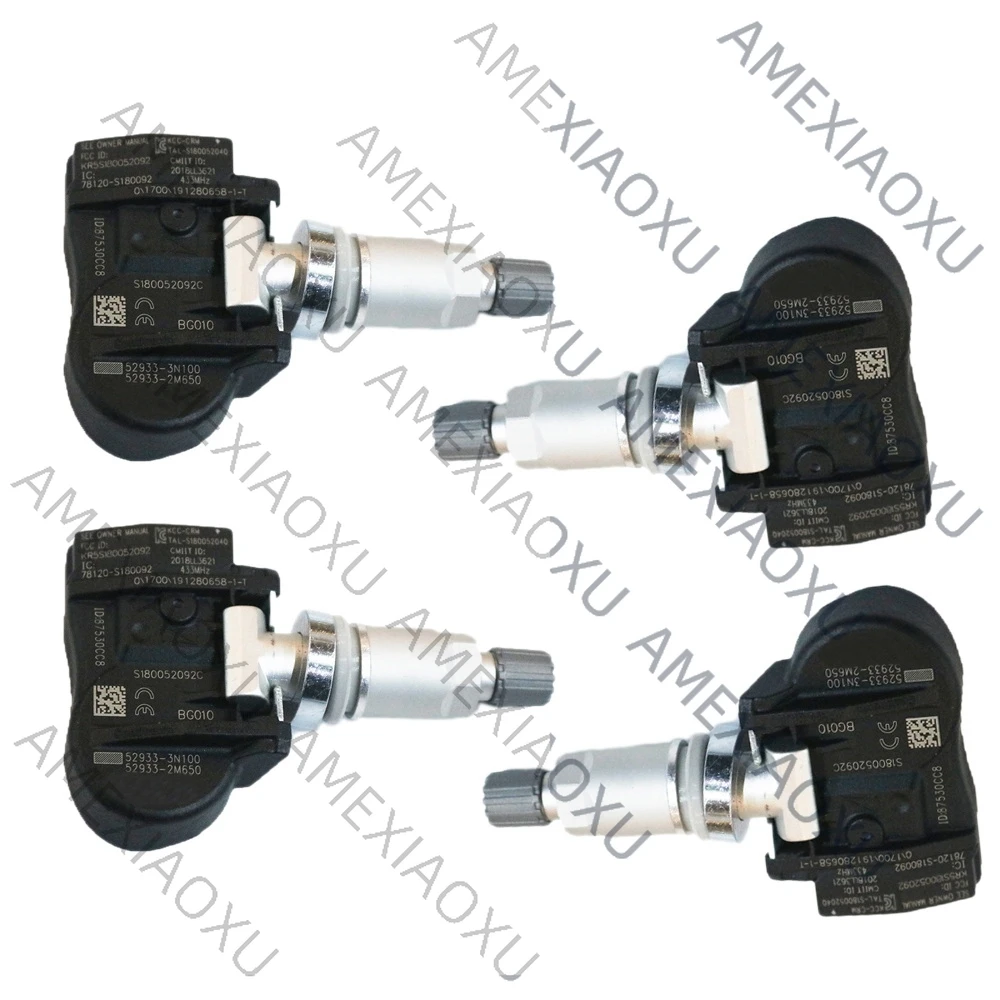 Комплект из 4 датчиков давления в шинах TPMS для I30, I55, Equus, Creta, Kia Venga, Sorenta, Picanta, Ceed (529333N100, 52933-2M650)
Комплект из 4 датчиков давления в шинах TPMS для I30, I55, Equus, Creta, Kia Venga, Sorenta, Picanta, Ceed (529333N100, 52933-2M650)