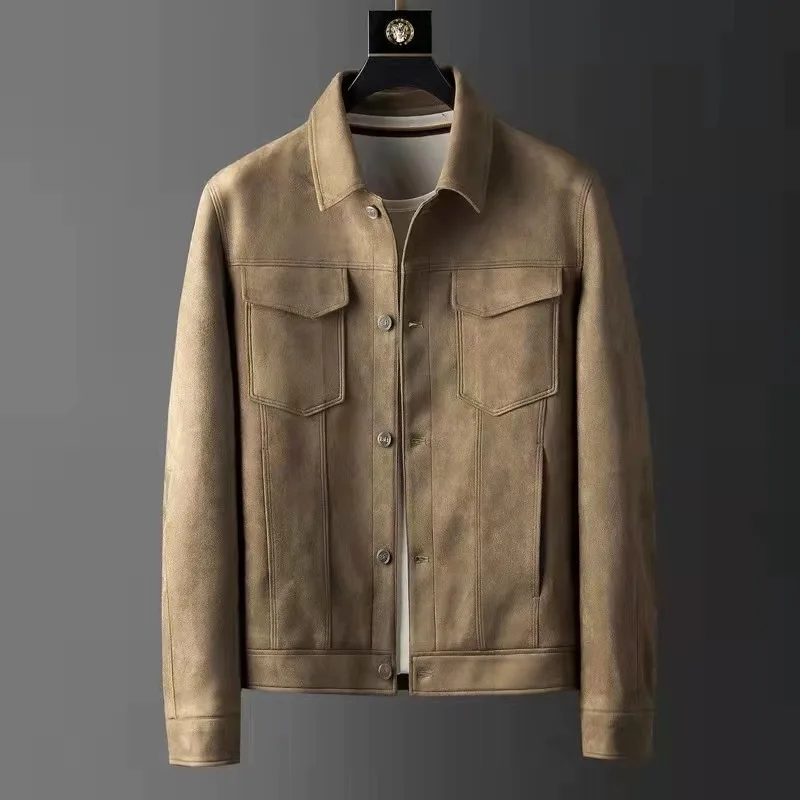 High Quali Suede Jaet Men's Casual Lapel Comfortable Elastic Autumn Outerwear Youth Spring Autumn Winter Anti-Wrinkle
High Quali Suede Jaet Men's Casual Lapel Comfortable Elastic Autumn Outerwear Youth Spring Autumn Winter Anti-Wrinkle
