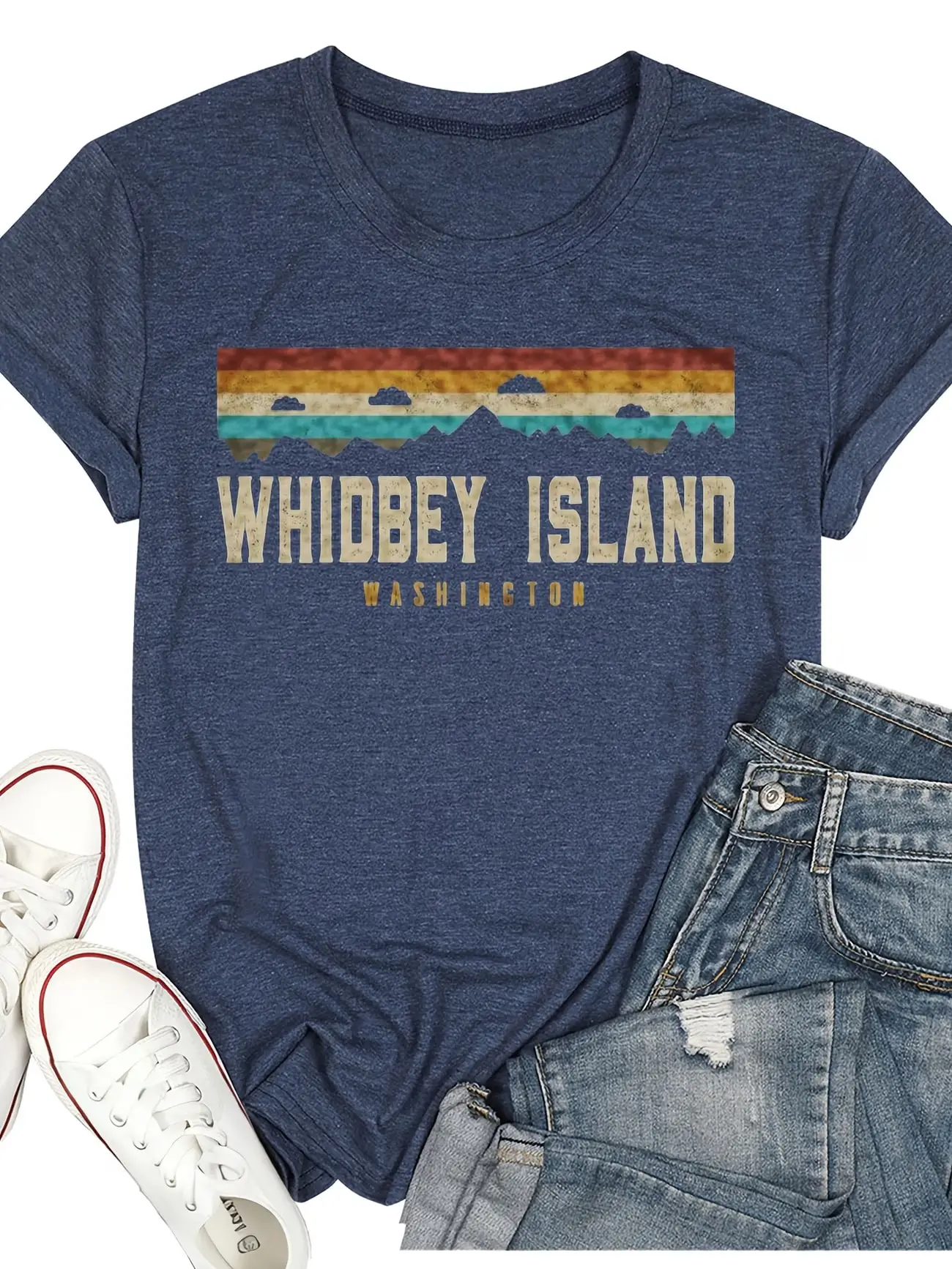Женская футболка больших размеров с короткими рукавами Whidbey Island Washington Sunset Mountains. Удобный и универсальный стиль на каждый день.
Женская футболка больших размеров с короткими рукавами Whidbey Island Washington Sunset Mountains. Удобный и универсальный стиль на каждый день.