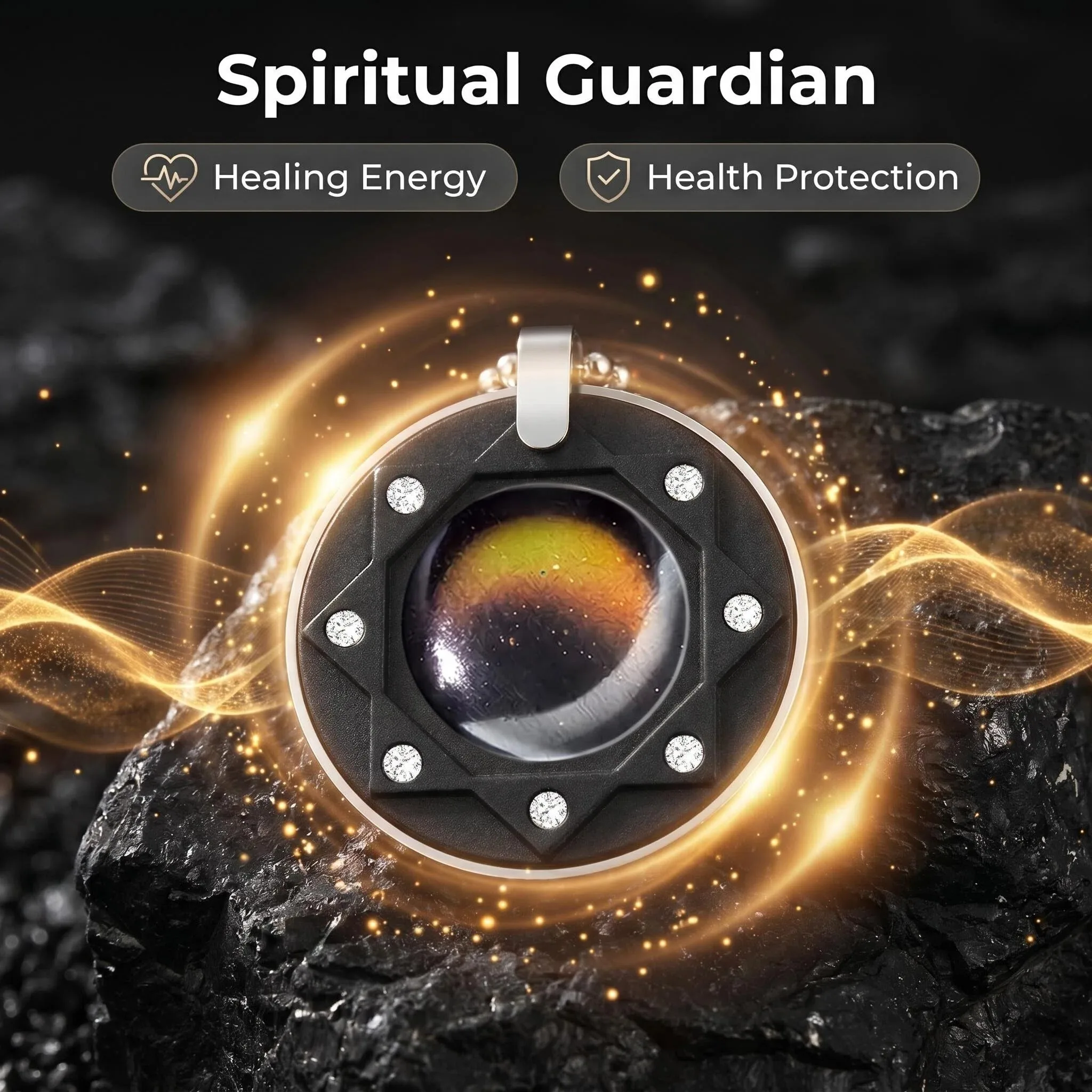 Volcanic Stone Pendant Energy Round Necklace For Men Stainless Steel Chain Link Health Jewelry Accessories Wholesale
Volcanic Stone Pendant Energy Round Necklace For Men Stainless Steel Chain Link Health Jewelry Accessories Wholesale