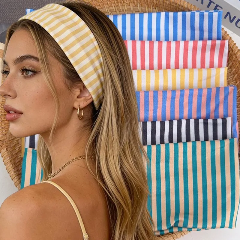 High Elastic Yoga Headband Striped Sports Sweatband Moisture Wicking Breathable Hair Bands for Running Gym Fitness Tennis Hiking
High Elastic Yoga Headband Striped Sports Sweatband Moisture Wicking Breathable Hair Bands for Running Gym Fitness Tennis Hiking