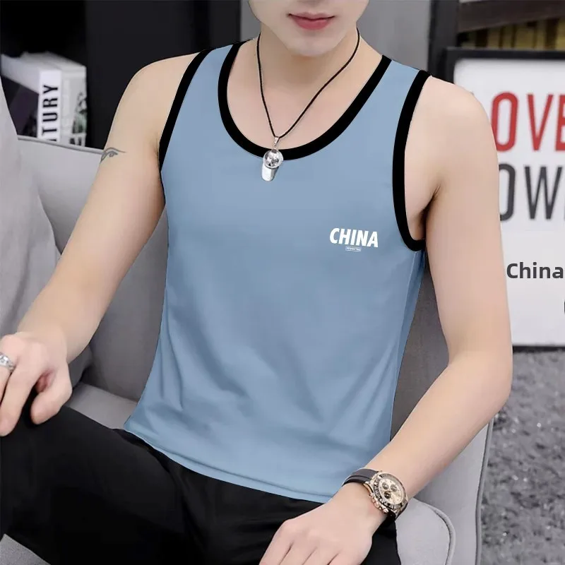 Men's Casual Printed Tank Top Slim Fit Sleeveless Vest Summer Lightweight round Neck Sweatback Thinming Effect Trendy T-shirt
Men's Casual Printed Tank Top Slim Fit Sleeveless Vest Summer Lightweight round Neck Sweatback Thinming Effect Trendy T-shirt