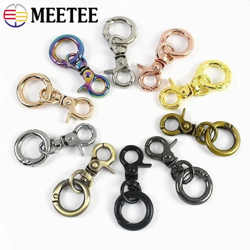 5/10Sets Lobster Metal Buckle+O Ring Spring Keychain Hook Clasp Bag Chain Buckles Keys Suspension Clip DIY Hardware Accessories
5/10Sets Lobster Metal Buckle+O Ring Spring Keychain Hook Clasp Bag Chain Buckles Keys Suspension Clip DIY Hardware Accessories