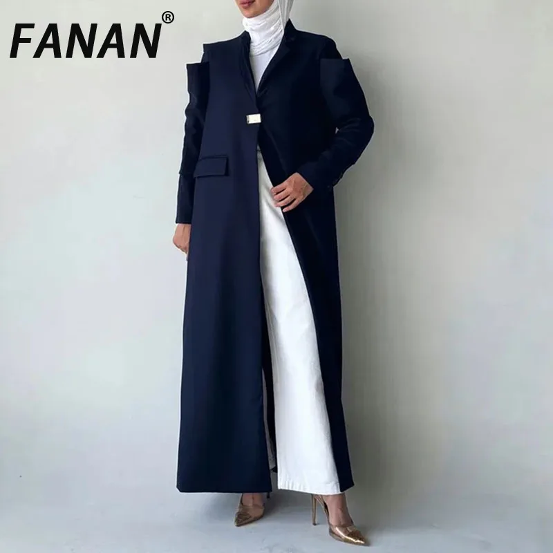 FANAN Solid Spliced Pockets Long Trench For Women V Neck Long Sleeve Loose Temperament Windbreaker Female Fashion New 2025
FANAN Solid Spliced Pockets Long Trench For Women V Neck Long Sleeve Loose Temperament Windbreaker Female Fashion New 2025