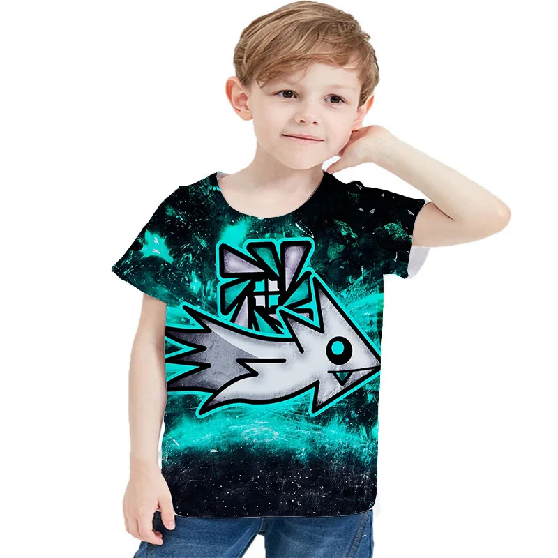 Game Angry Geometry Dash T-shirt Boys 3D Tshirt Clothes Kids Summer Short Sleeve Funny Cartoon Tees Baby Girls Harajuku T-shirts
Game Angry Geometry Dash T-shirt Boys 3D Tshirt Clothes Kids Summer Short Sleeve Funny Cartoon Tees Baby Girls Harajuku T-shirts