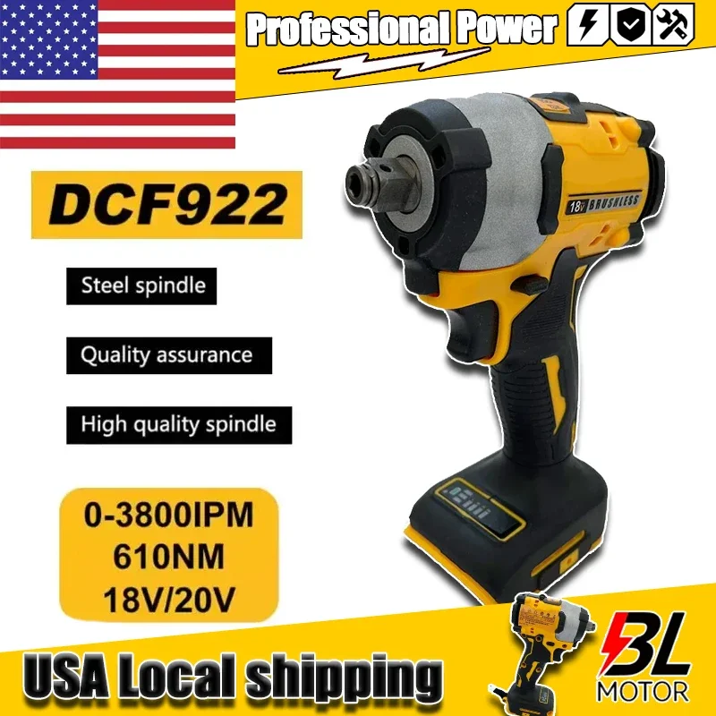 Аккумуляторный ударный гайковерт DeWalt DCF922, 610 Н·м, бесщеточный, с большим крутящим моментом, регулируемой скоростью, 20В
Аккумуляторный ударный гайковерт DeWalt DCF922, 610 Н·м, бесщеточный, с большим крутящим моментом, регулируемой скоростью, 20В