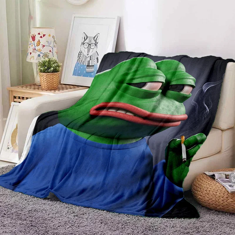Cartoon Pepe The Frog Face HD Soft Flannel Blanket for Beds Bedroom Sofa Picnic,Throw Blanket for Cover Outdoor Leisure Nap Gift
Cartoon Pepe The Frog Face HD Soft Flannel Blanket for Beds Bedroom Sofa Picnic,Throw Blanket for Cover Outdoor Leisure Nap Gift