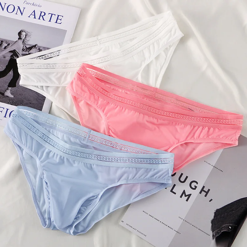 Summer new men's briefs bullet separation solid color elastic breathable sexy ice silk quick drying underwear
Summer new men's briefs bullet separation solid color elastic breathable sexy ice silk quick drying underwear