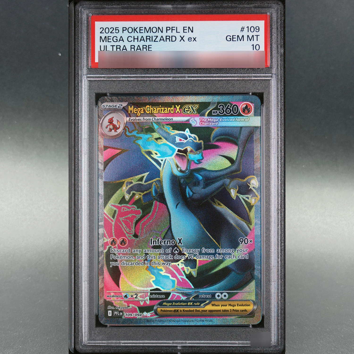 109/094 PKM ME02 Mega Charizard X EX Rare MINT Points Rating Collection Anime DIY Replica Game Cards(English)
109/094 PKM ME02 Mega Charizard X EX Rare MINT Points Rating Collection Anime DIY Replica Game Cards(English)