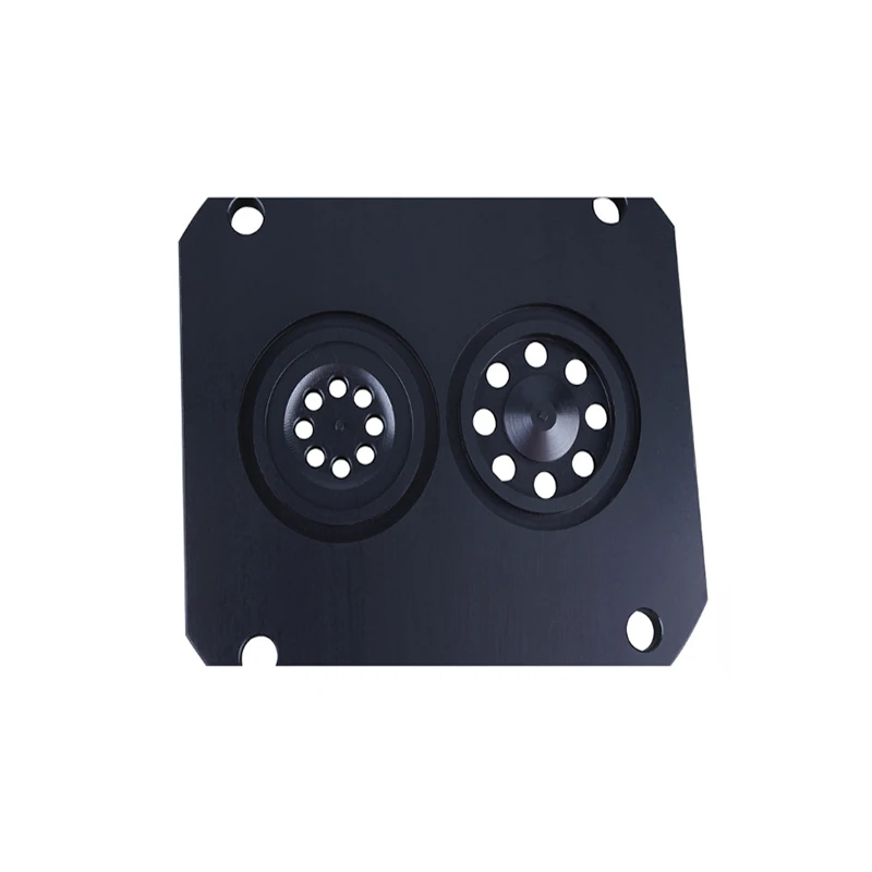 Aluminum alloy CNC machined pedestal plate Mechanical double-cavity positioning seat Precision equipment mounting plate
Aluminum alloy CNC machined pedestal plate Mechanical double-cavity positioning seat Precision equipment mounting plate