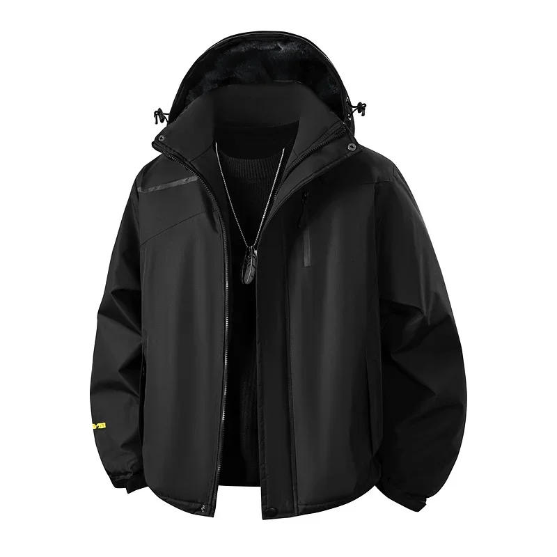 Men's Waterproof Hiking Jacket Large Size 7XL Autumn Winter Plush Windbreaker Fleece Lining Mountain Jackets Ski Snowboard Parka
Men's Waterproof Hiking Jacket Large Size 7XL Autumn Winter Plush Windbreaker Fleece Lining Mountain Jackets Ski Snowboard Parka