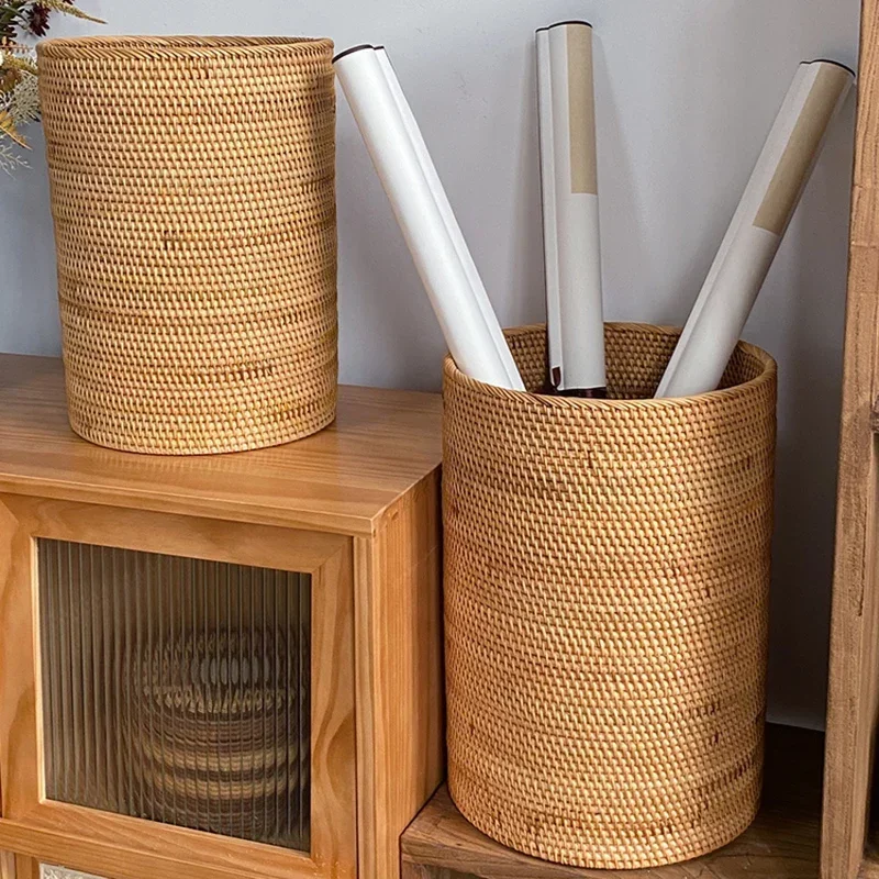 Artisan Rattan Woven Storage Bin Bedroom Living Room Decor Calligraphy and Dirty Laundry Holder Art Supplies Container
Artisan Rattan Woven Storage Bin Bedroom Living Room Decor Calligraphy and Dirty Laundry Holder Art Supplies Container