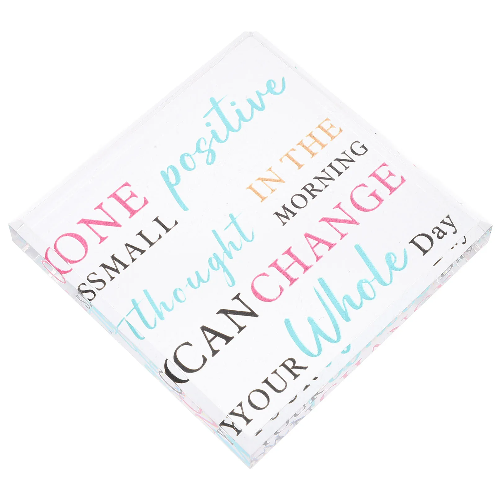 Motivational Acrylic Sign 10x10x1 4cm Desk Accessories Positive Quote Inspirational Wall Art Office Decor Home Ornament
Motivational Acrylic Sign 10x10x1 4cm Desk Accessories Positive Quote Inspirational Wall Art Office Decor Home Ornament
