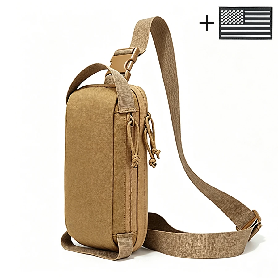 Multi functional nylon crossbody bag can be carried on one shoulder or by hand, with double zippers for a small portable bag
Multi functional nylon crossbody bag can be carried on one shoulder or by hand, with double zippers for a small portable bag