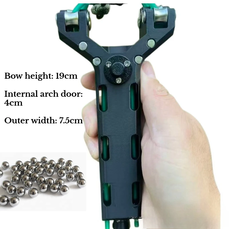 EDC Automatic Marble Fast Shooting Pulley Slingshot 3D Printing+carbon Fiber Portable Outdoor Hunting Tool
EDC Automatic Marble Fast Shooting Pulley Slingshot 3D Printing+carbon Fiber Portable Outdoor Hunting Tool