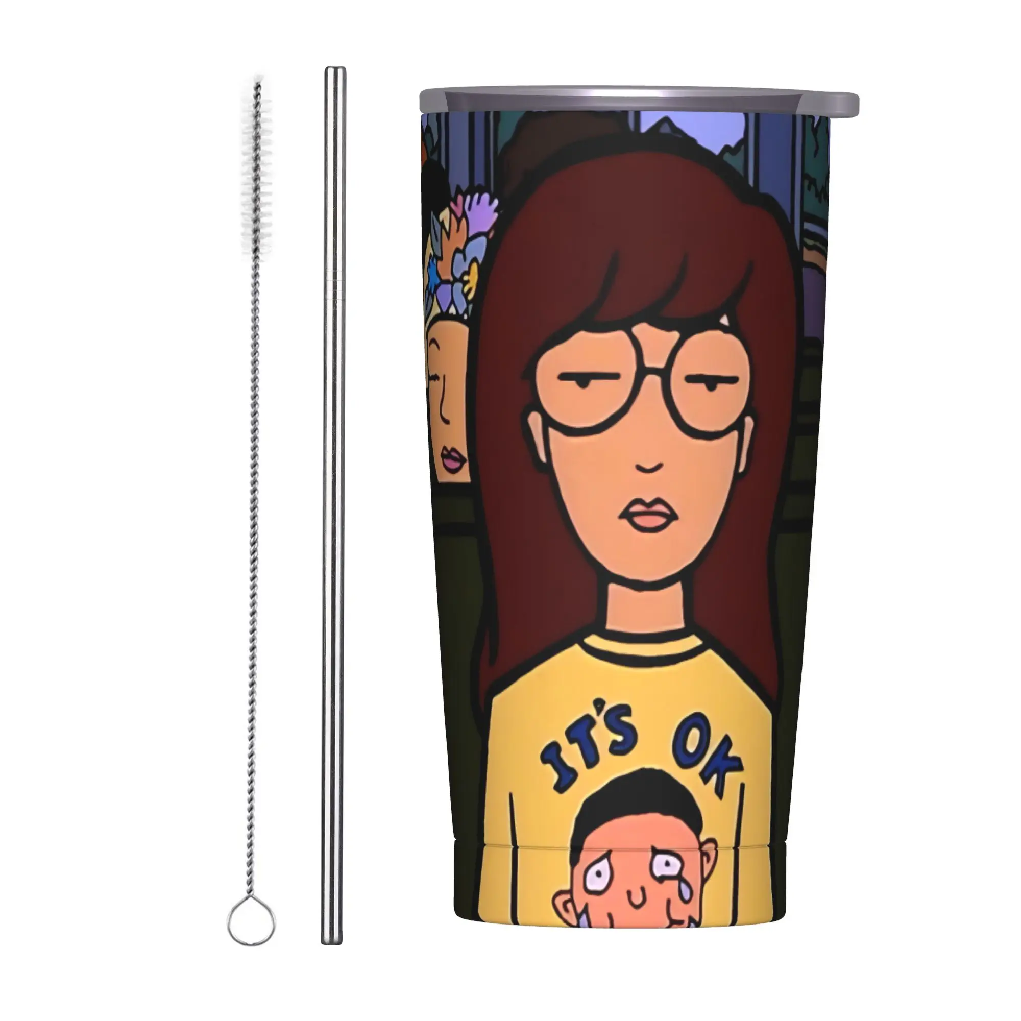 Darias Cartoon Tumbler Vacuum Insulated Animated Girl Coffee Cups with Lid Straw Outdoor Mug Water Bottle, 20oz
Darias Cartoon Tumbler Vacuum Insulated Animated Girl Coffee Cups with Lid Straw Outdoor Mug Water Bottle, 20oz