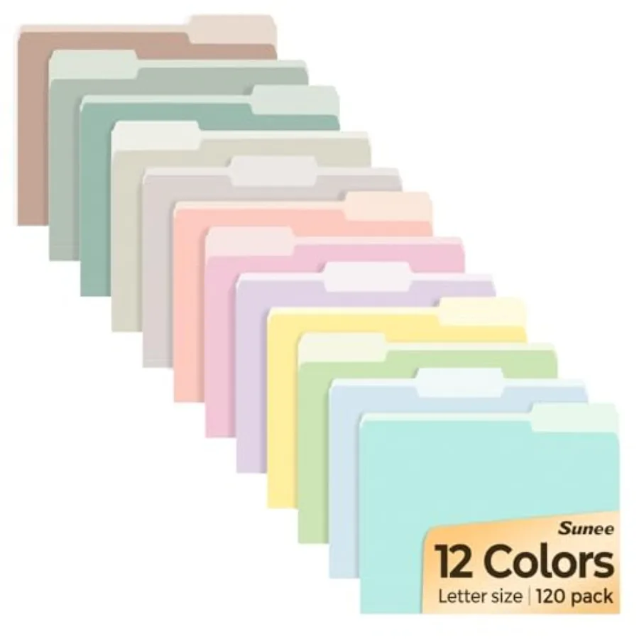 File Folders, Folders 8.5 x 11, 12 Colors Folder Office Organization Home School Folders for Documents Files Paper
File Folders, Folders 8.5 x 11, 12 Colors Folder Office Organization Home School Folders for Documents Files Paper