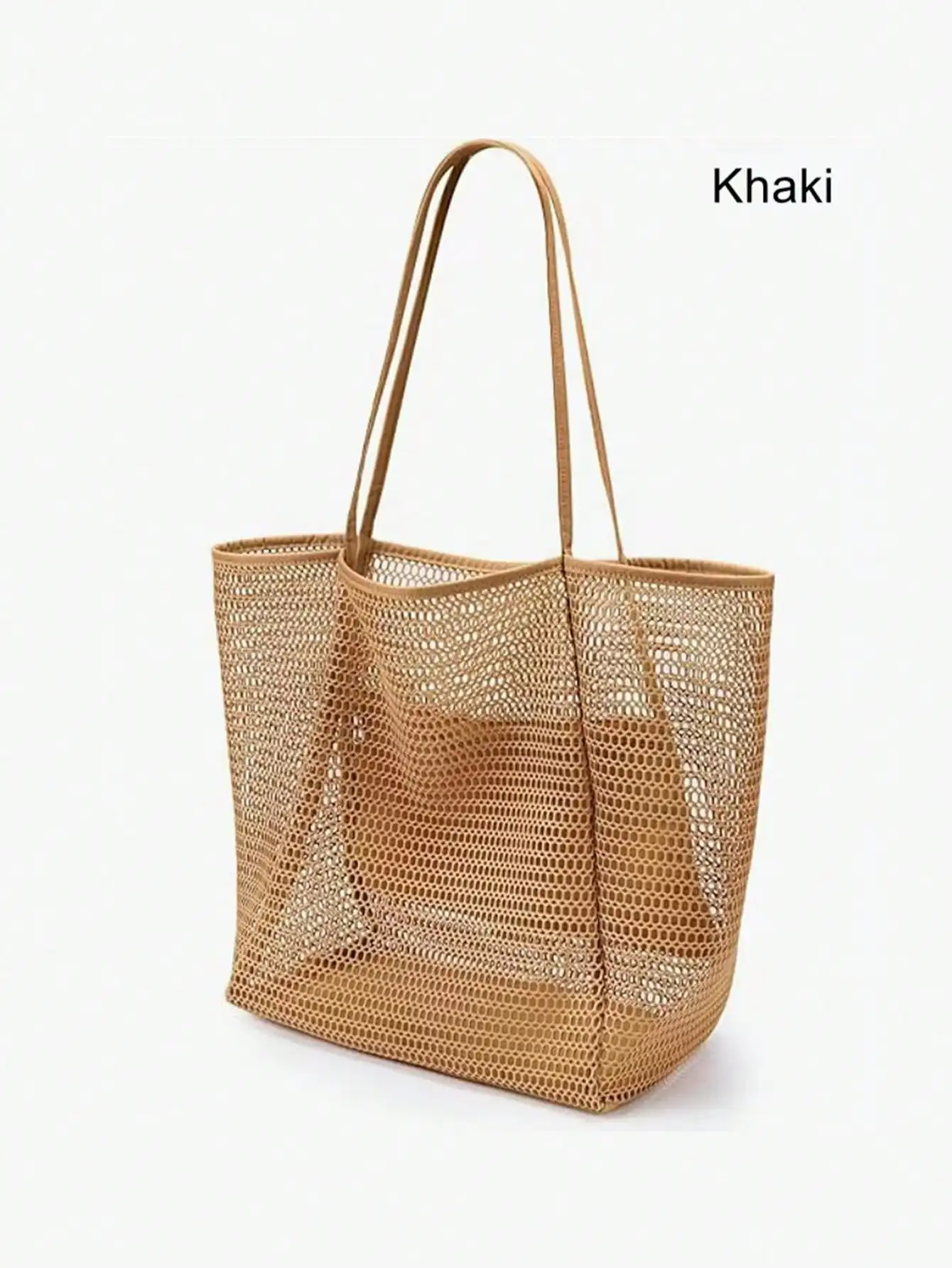 1pc Mesh Beach Tote Bag, Outdoor Activity Travel Organizer, Makeup, Cosmetic, Vacation Organizer, Large Capacity Cosmetic Organi
1pc Mesh Beach Tote Bag, Outdoor Activity Travel Organizer, Makeup, Cosmetic, Vacation Organizer, Large Capacity Cosmetic Organi