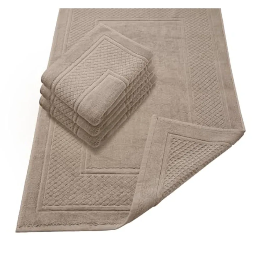 Bath Mat - 100% Cotton Set of 4 Absorbent Bathmat - Bathroom Mats Quick Dry Bath Mats for Bathrooms 22x34 Inches
Bath Mat - 100% Cotton Set of 4 Absorbent Bathmat - Bathroom Mats Quick Dry Bath Mats for Bathrooms 22x34 Inches