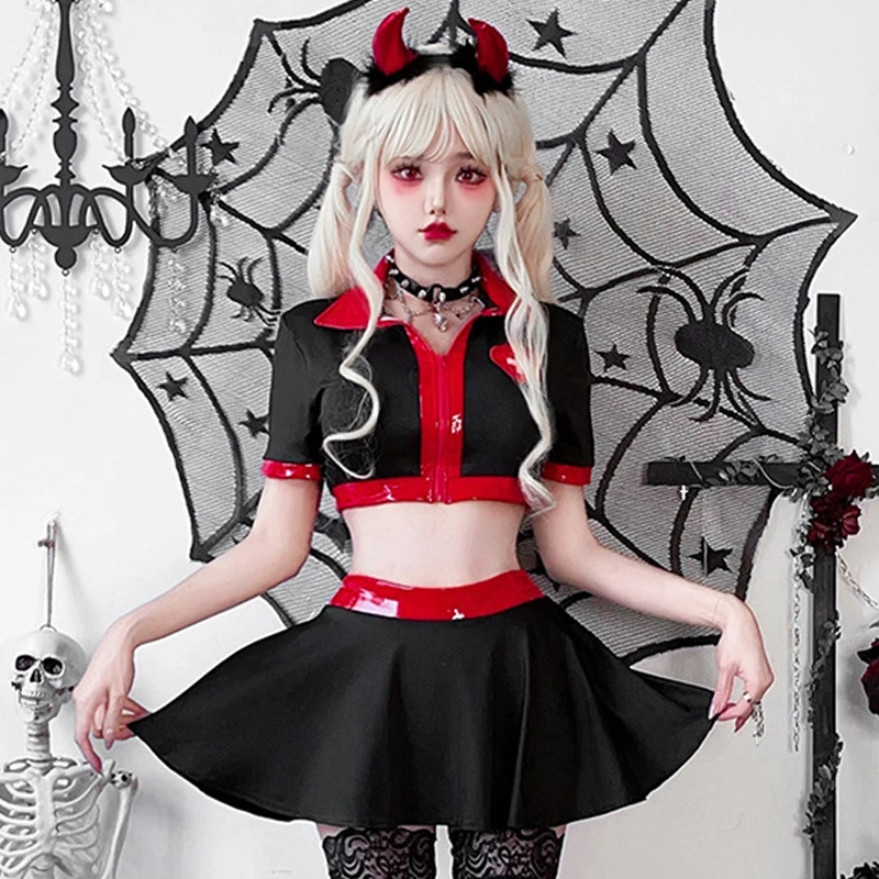 Halloween Costume Cosplay Dark Goth Sexy Nurse Outfit Doctor Nurse Skirt Nightclub Babes Stage Costume 
Halloween Costume Cosplay Dark Goth Sexy Nurse Outfit Doctor Nurse Skirt Nightclub Babes Stage Costume