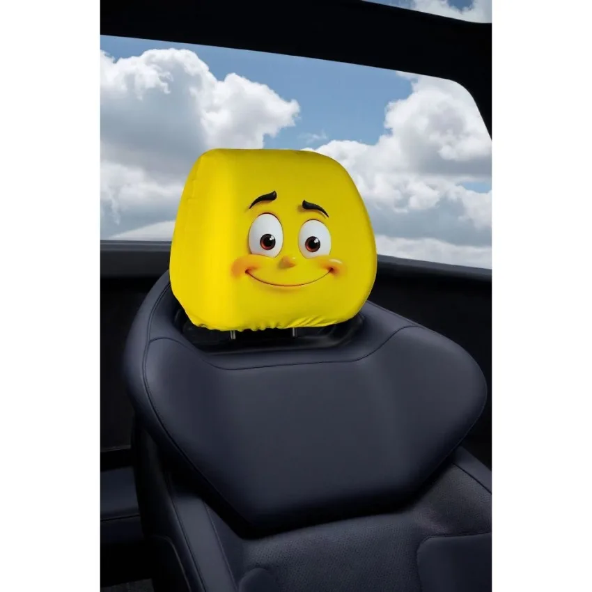 2pcs of yellow exaggerated expression car headrest covers, interior decoration, detachable and washable, stain-resistant 26x28cm
2pcs of yellow exaggerated expression car headrest covers, interior decoration, detachable and washable, stain-resistant 26x28cm