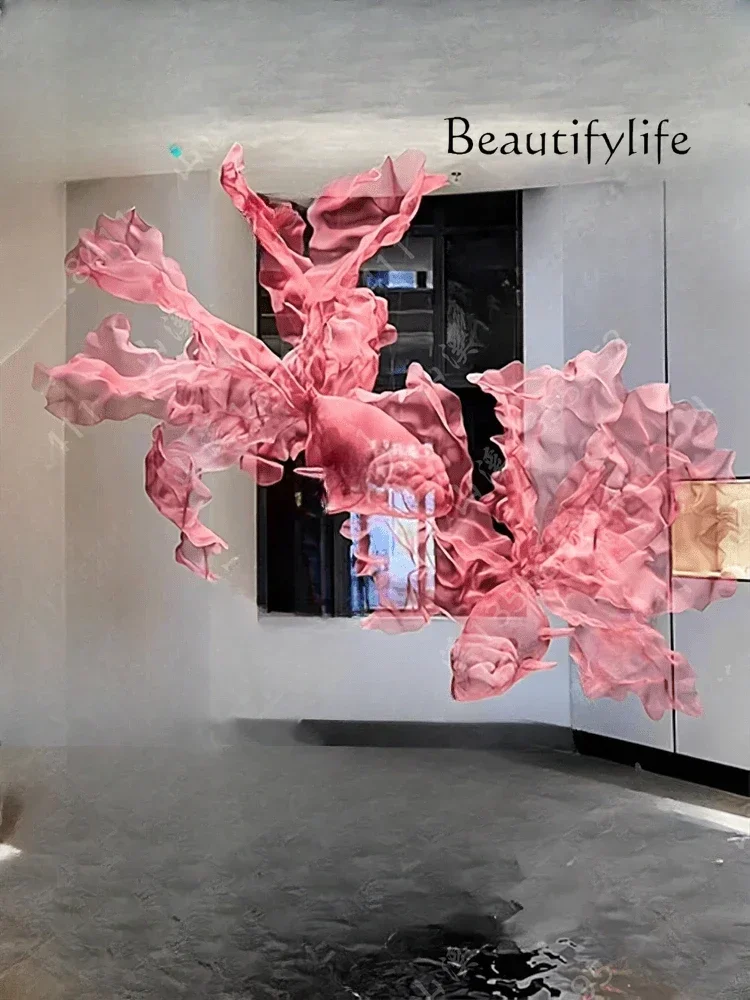 Modern goldfish air hanging soft decoration creative metal grid shopping mall hotel opening decoration
Modern goldfish air hanging soft decoration creative metal grid shopping mall hotel opening decoration
