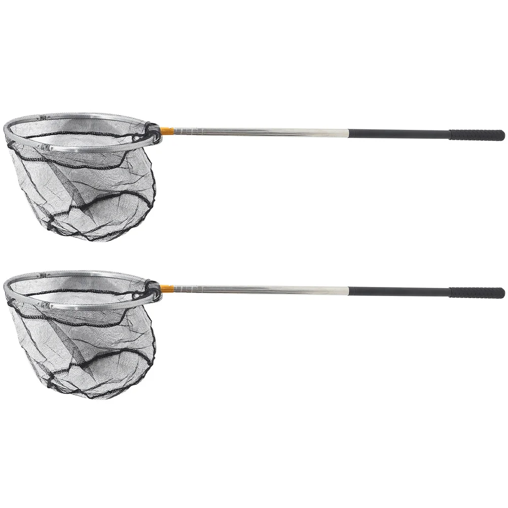 2Pcs Telescopic Fishing Net Retractable Carbon Stainless Steel Landing Net for Carp Kayak Pier Boat Lake River Saltwater
2Pcs Telescopic Fishing Net Retractable Carbon Stainless Steel Landing Net for Carp Kayak Pier Boat Lake River Saltwater