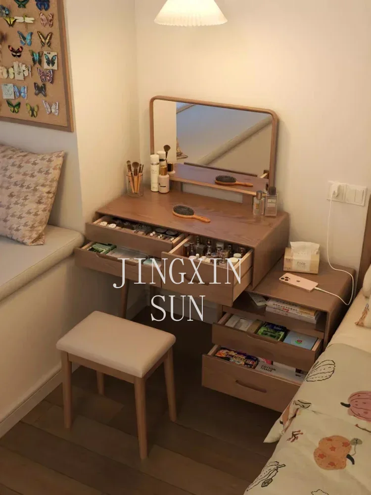 Shangxin Pavilion Retractable Dresser Bedroom Simple Modern Bedside Table Makeup Table Integrated Storage Cabinet Solid Wood
Shangxin Pavilion Retractable Dresser Bedroom Simple Modern Bedside Table Makeup Table Integrated Storage Cabinet Solid Wood