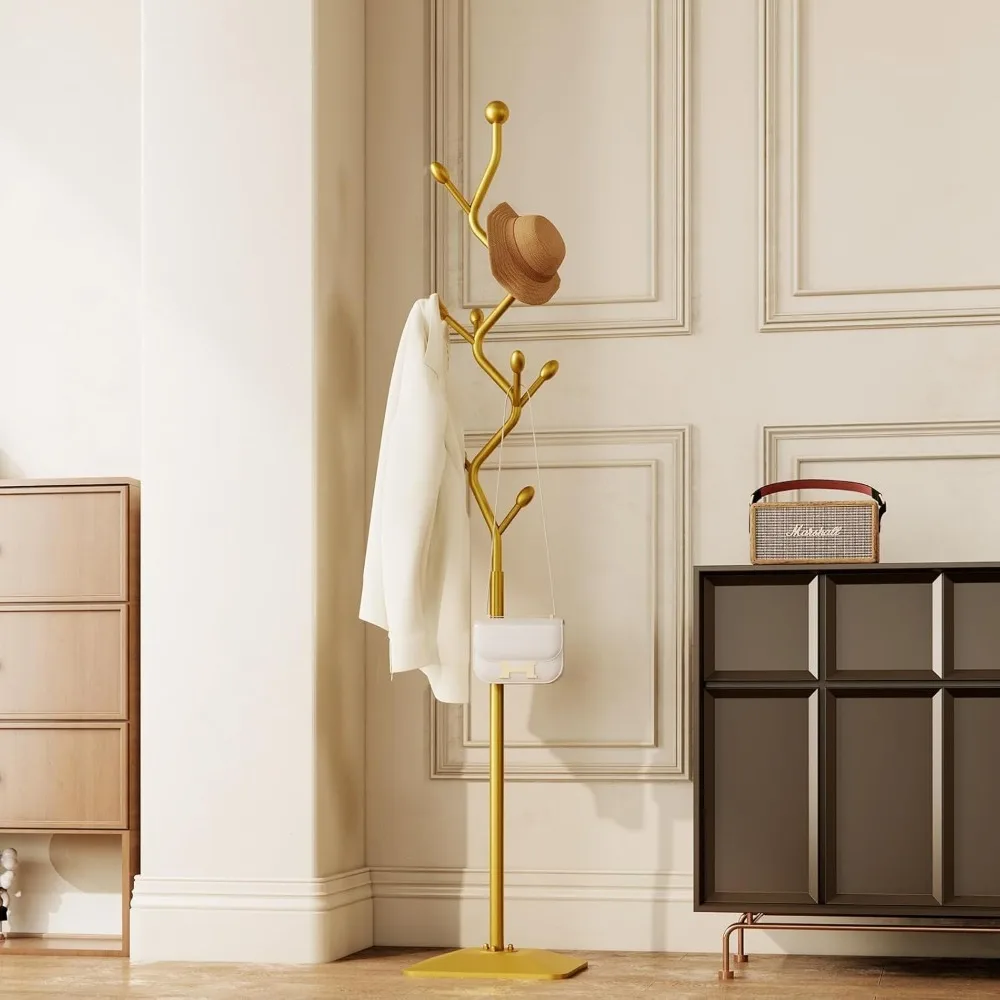 Tree-shaped Heavy Duty Metal coat rack with 8 Hooks and sturdy cast iron base for Clothes Hats Scarfs Purses, coat rack
Tree-shaped Heavy Duty Metal coat rack with 8 Hooks and sturdy cast iron base for Clothes Hats Scarfs Purses, coat rack