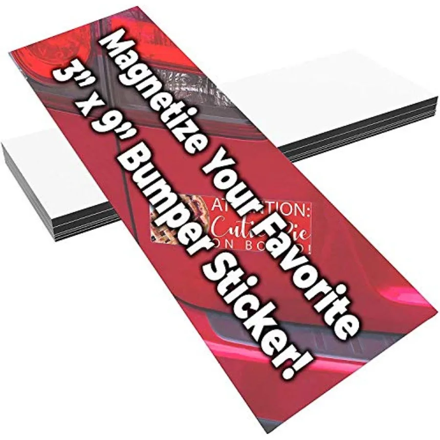 Cut to Size Durable 3x9in Sticker Magnetizer 1 Pk: Turn Any Decal Into a Strong Magnet. Weatherproof Magnetic Strip Protects Bu
Cut to Size Durable 3x9in Sticker Magnetizer 1 Pk: Turn Any Decal Into a Strong Magnet. Weatherproof Magnetic Strip Protects Bu