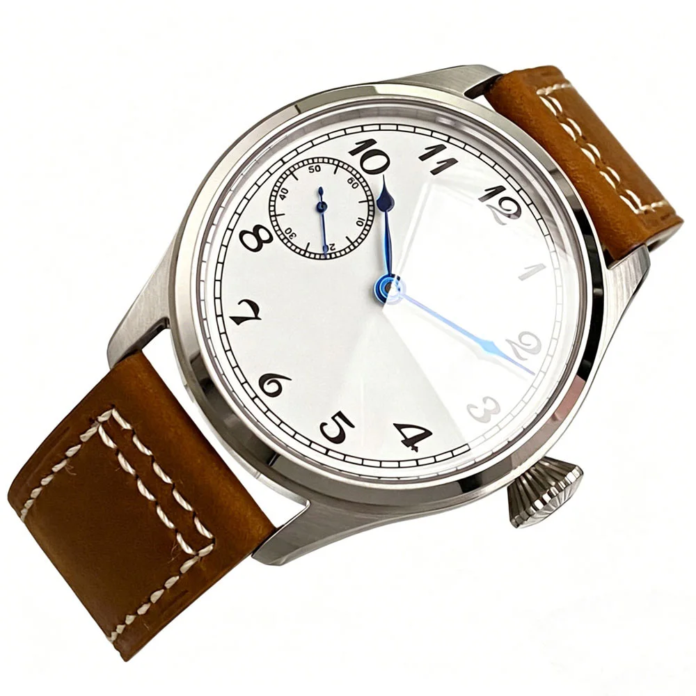 42mm Retro Men's Watch Asia 6497 Sterile Watch Hand-wind Mechanical Movement Sapphire Crystal Not Waterproof White Dial
42mm Retro Men's Watch Asia 6497 Sterile Watch Hand-wind Mechanical Movement Sapphire Crystal Not Waterproof White Dial