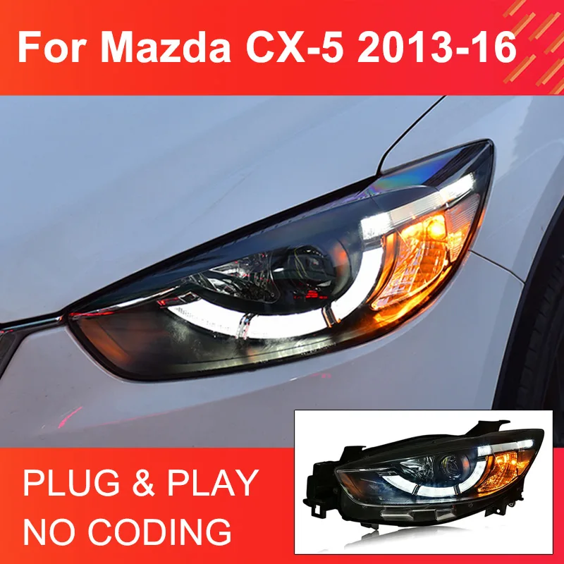 1 Pair LED Headlight Assembly for Mazda CX-5 2013-2016 Headlight Plug and Play with DRL Turning Projector Lens Front Head Lamp
1 Pair LED Headlight Assembly for Mazda CX-5 2013-2016 Headlight Plug and Play with DRL Turning Projector Lens Front Head Lamp