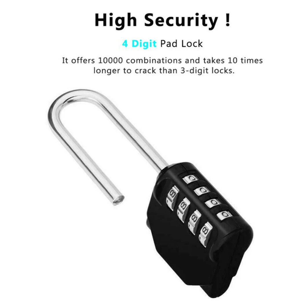 Brand New Durable High Quality Lock Shackle Travel Waterproof Weatherproof Combination Outdoor Padlock Security
Brand New Durable High Quality Lock Shackle Travel Waterproof Weatherproof Combination Outdoor Padlock Security