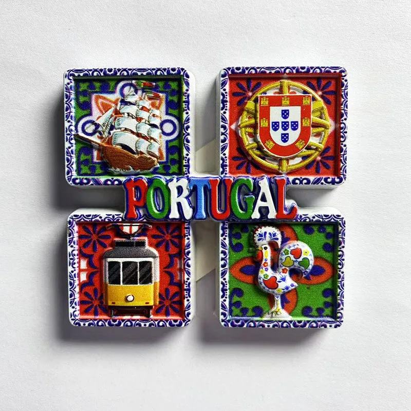 Portugal 3D Resin Cute Fridge Magnets - Decorative Sailing Ship, Coat of Arms, Tram, Rooster - Strong Refrigerator Magnets
Portugal 3D Resin Cute Fridge Magnets - Decorative Sailing Ship, Coat of Arms, Tram, Rooster - Strong Refrigerator Magnets
