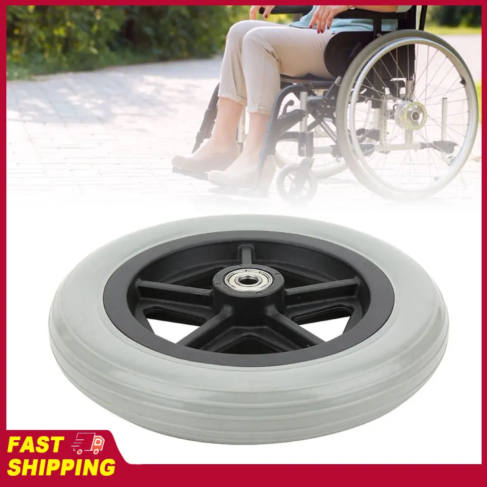 Колесо для инвалидной коляски 7 дюймов, переднее колесо для инвалидной коляски, резиновое колесо для инвалидной коляски, колесо для инвалидной коляски для людей с ограниченными возможностями
Колесо для инвалидной коляски 7 дюймов, переднее колесо для инвалидной коляски, резиновое колесо для инвалидной коляски, колесо для инвалидной коляски для людей с ограниченными возможностями