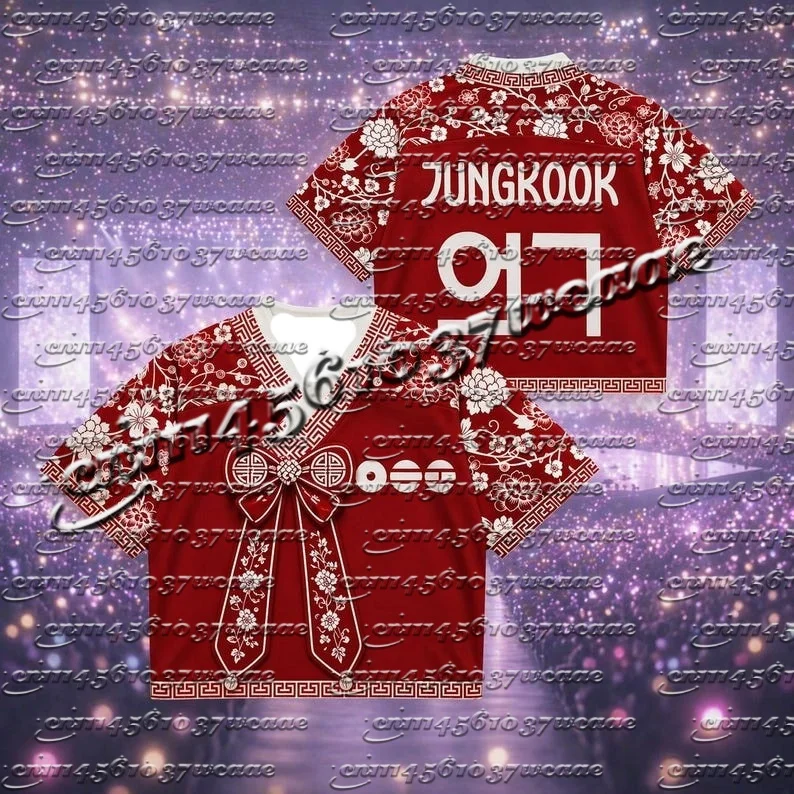 Kpop Boy Group Popular New Full Series 97 Print American Jersey Chinese Knot Design Loose Short Sleeve Top for Fans As Gift
Kpop Boy Group Popular New Full Series 97 Print American Jersey Chinese Knot Design Loose Short Sleeve Top for Fans As Gift