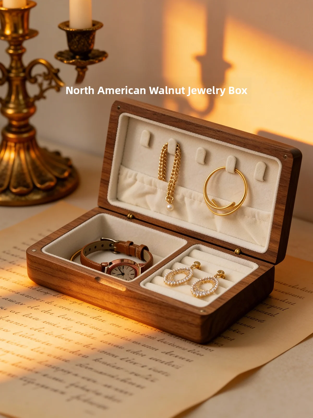 Summer Bla Walnut Wood North America Jewelry Box Ele Storage Organizer for Home Accories And Gifting
Summer Bla Walnut Wood North America Jewelry Box Ele Storage Organizer for Home Accories And Gifting