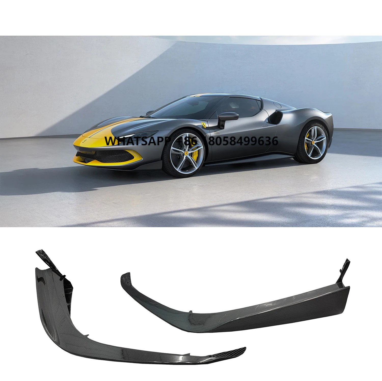 AF Front Bumper Lip Corner Accessories Body Kits Front Spoiler for Ferrari 296GTB
AF Front Bumper Lip Corner Accessories Body Kits Front Spoiler for Ferrari 296GTB