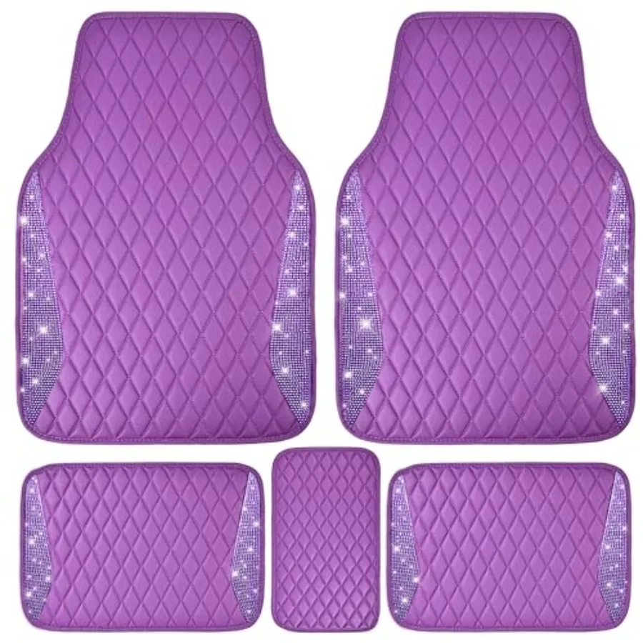 Bling Leather Car Mats Shining Diamond Floor Mats Crystal Rhinestone Sparkly Glitter Carpet Anti-Slip Waterproof Pad Universal
Bling Leather Car Mats Shining Diamond Floor Mats Crystal Rhinestone Sparkly Glitter Carpet Anti-Slip Waterproof Pad Universal