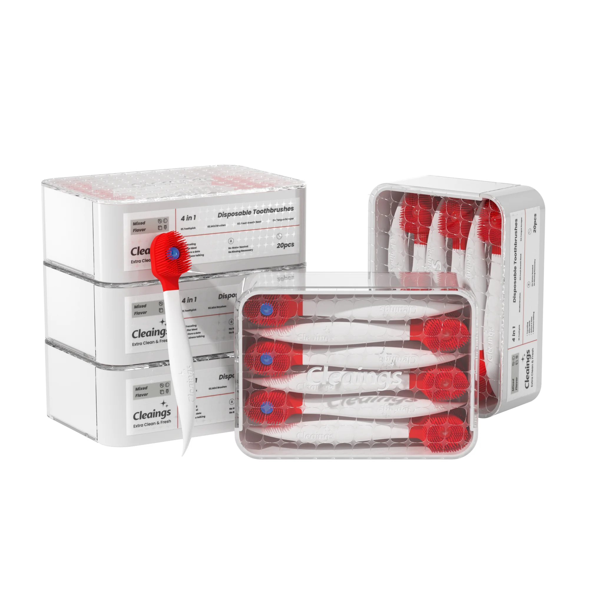 20pcs Disposable Mini Burst Bead Travel Toothbrush Set, Portable Kit with Strawberry Toothpaste & Dental Floss
20pcs Disposable Mini Burst Bead Travel Toothbrush Set, Portable Kit with Strawberry Toothpaste & Dental Floss