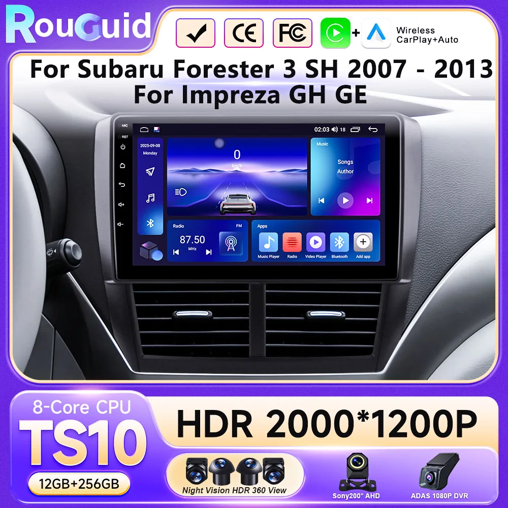 9" Android 16 Carplay For Subaru Forester Impreza WRX STI Car Radio Multimedia Player GPS Navigation QLED DSP BT No 2Din DVD IPS
9" Android 16 Carplay For Subaru Forester Impreza WRX STI Car Radio Multimedia Player GPS Navigation QLED DSP BT No 2Din DVD IPS