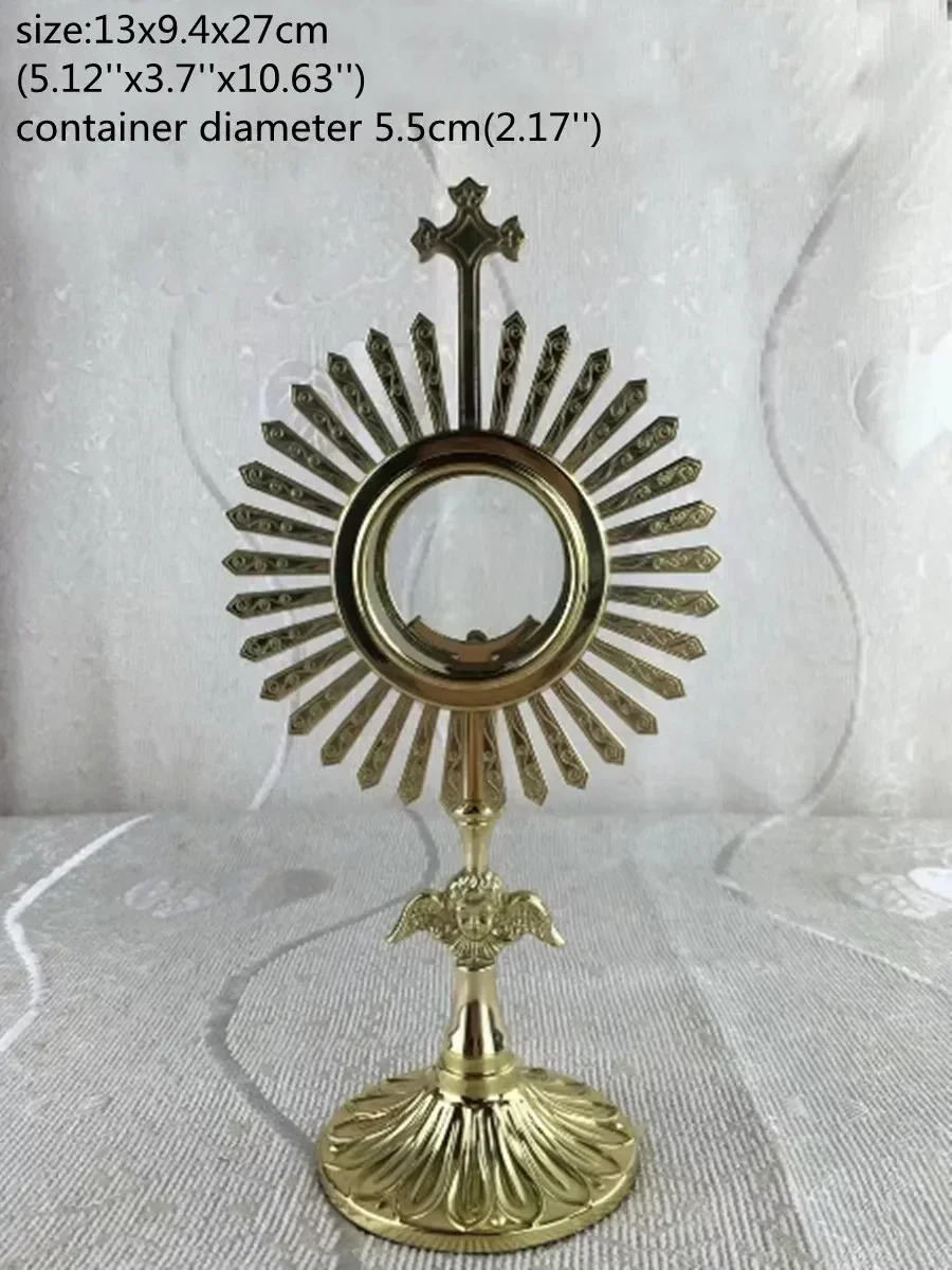 Католический латунный монстра с дизайном луча, шелухированным крестом и круглым Luna, принадлежности для святой и надежной церкви
Католический латунный монстра с дизайном луча, шелухированным крестом и круглым Luna, принадлежности для святой и надежной церкви