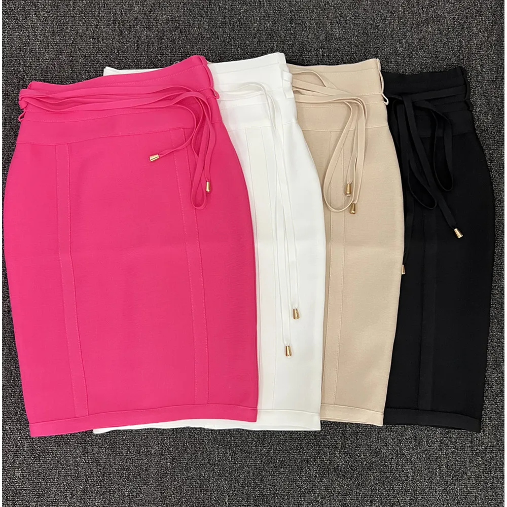 Top Quality Bandage Skirt Women Elegant High Waist Laced Up Bodycon Elastic Pencil Skirts Formal Office Business Party Wear
Top Quality Bandage Skirt Women Elegant High Waist Laced Up Bodycon Elastic Pencil Skirts Formal Office Business Party Wear