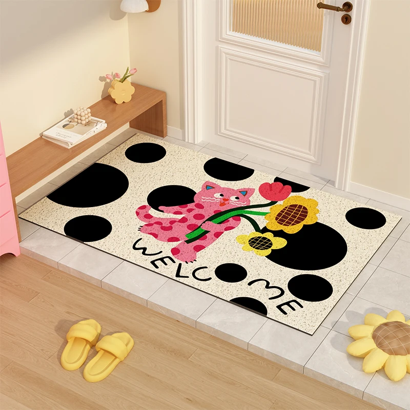 Dopamine Cute Door Mat Bathroom Use External Silk Circle Home Use Anti Slip Wash Free Silica Mud Fiber Entrance Mat
Dopamine Cute Door Mat Bathroom Use External Silk Circle Home Use Anti Slip Wash Free Silica Mud Fiber Entrance Mat