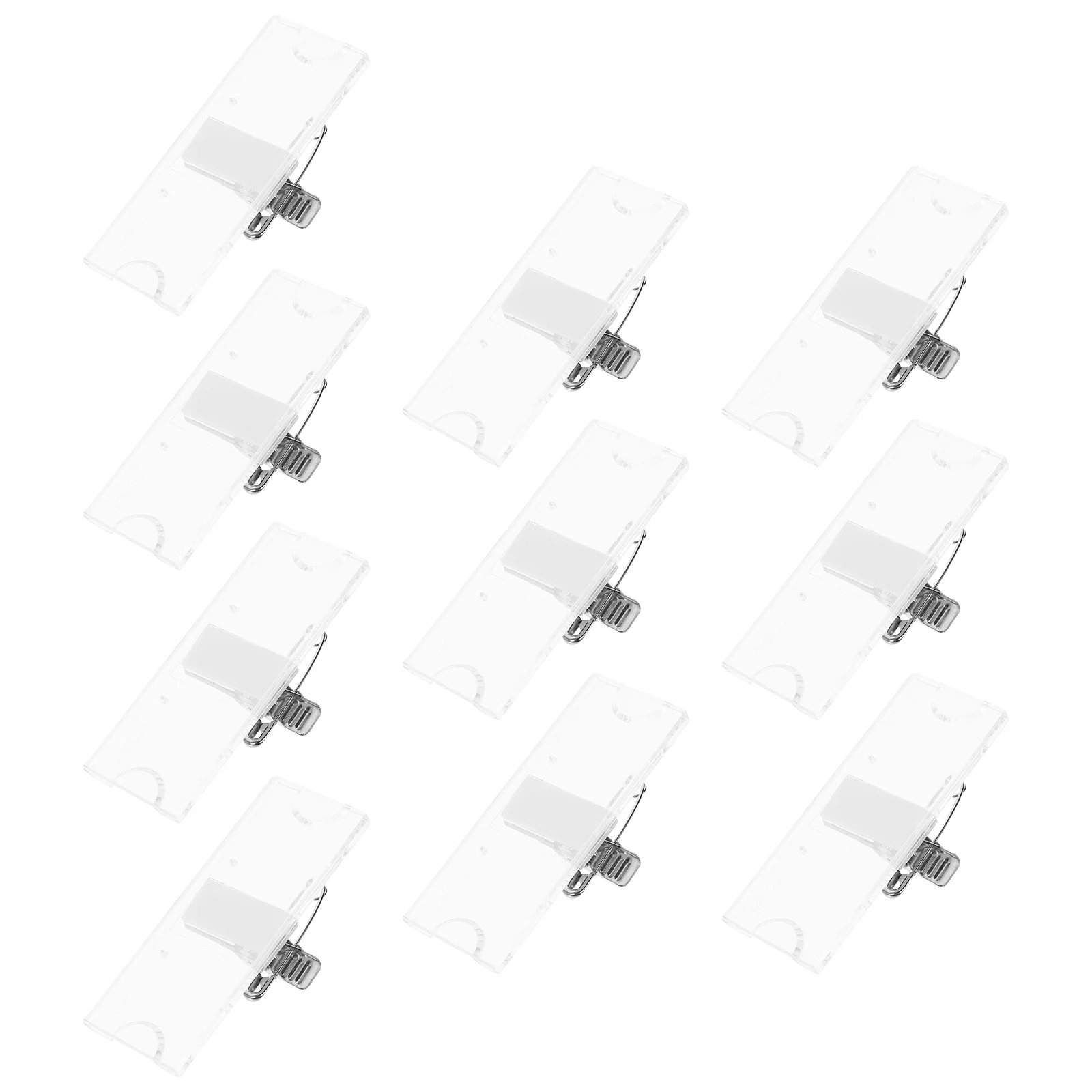 10pcs Name Badge Holders Transparent Acrylic Badge Card Holder For Work Hotel School Office Employee Student Tag Cases
10pcs Name Badge Holders Transparent Acrylic Badge Card Holder For Work Hotel School Office Employee Student Tag Cases