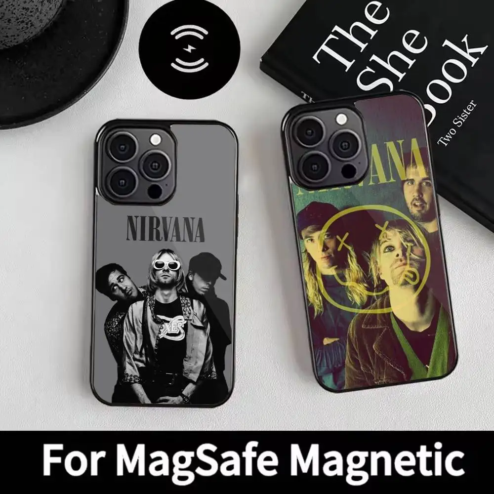 Band n-Nirvana Phone Case For iPhone 17 16 15 14 13 12 Pro Max Plus for Magsafe Mirror Wireless Magnetic Cover
Band n-Nirvana Phone Case For iPhone 17 16 15 14 13 12 Pro Max Plus for Magsafe Mirror Wireless Magnetic Cover