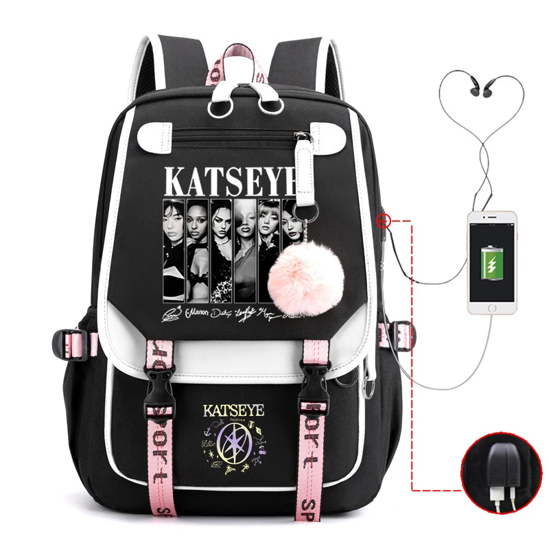 New Kpop Katseye Backpack Multifunction Backpack Women Men Girl Travel Daily Backpack Teens School Bag Laptop Bag
New Kpop Katseye Backpack Multifunction Backpack Women Men Girl Travel Daily Backpack Teens School Bag Laptop Bag