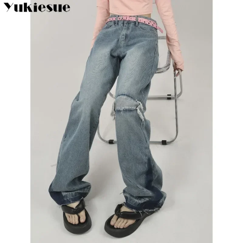 Irregular Chic Pocket Trousers Loose Straight Streetwear Y2k Jeans Baggy Jeans Women High Waist Denim Pants Patchwork Wide Leg
Irregular Chic Pocket Trousers Loose Straight Streetwear Y2k Jeans Baggy Jeans Women High Waist Denim Pants Patchwork Wide Leg