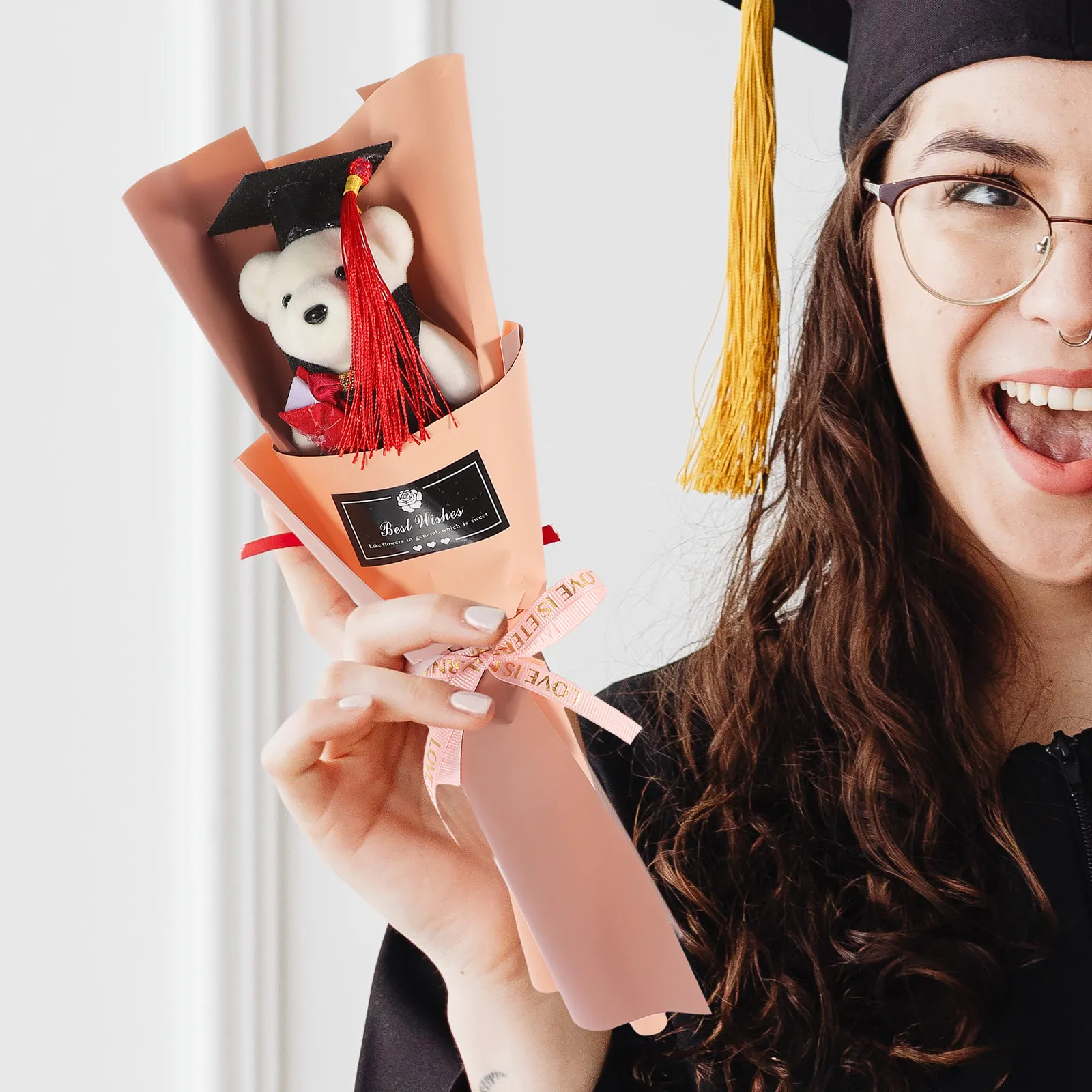 Chic Graduation Bear Bouquet Handmade Detailing Special Texture Finish Standout Present for Graduate Events and Ceremonies
Chic Graduation Bear Bouquet Handmade Detailing Special Texture Finish Standout Present for Graduate Events and Ceremonies