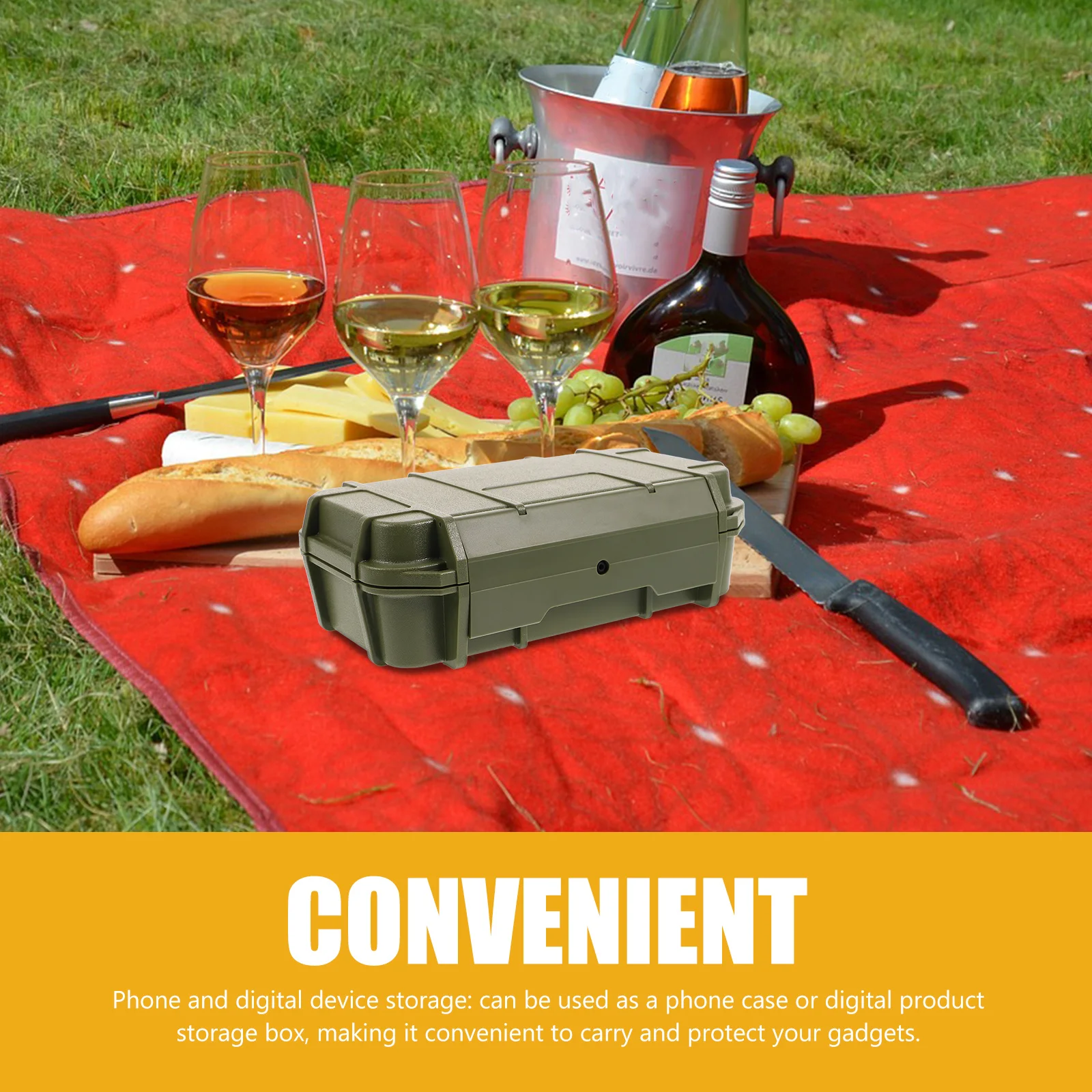 Waterproof Airtight Dry Box Dual Layer Shockproof Carry Container for Camping Hiking Outdoor Survival Digital Devices Storage
Waterproof Airtight Dry Box Dual Layer Shockproof Carry Container for Camping Hiking Outdoor Survival Digital Devices Storage